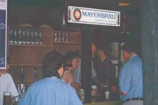 Kultur im Biergarten: Jazz-Matinée am 28.07.02 bei Mayerbräu in Ludwigshafen-Oggersheim